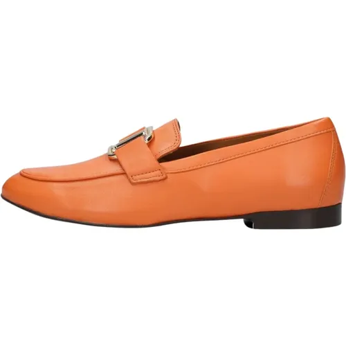 Oranger Loafer mit Twist , Damen, Größe: 37 EU - Toral - Modalova