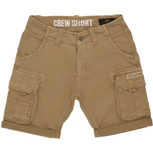 Cargo Shorts mit umgeschlagenem Saum - alpha industries - Modalova