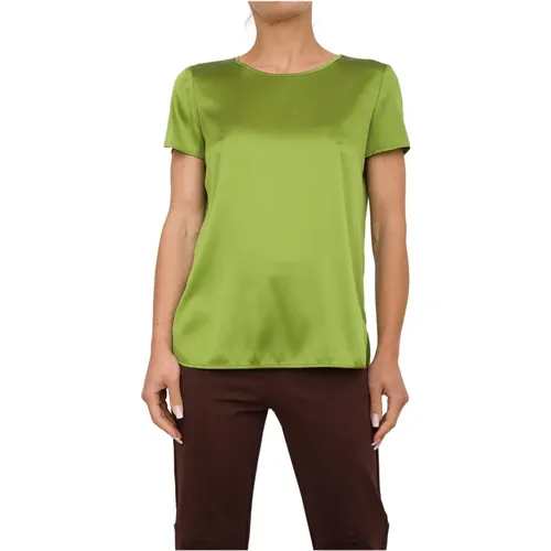 Lässiges Baumwoll T-Shirt , Damen, Größe: XS - Max Mara - Modalova