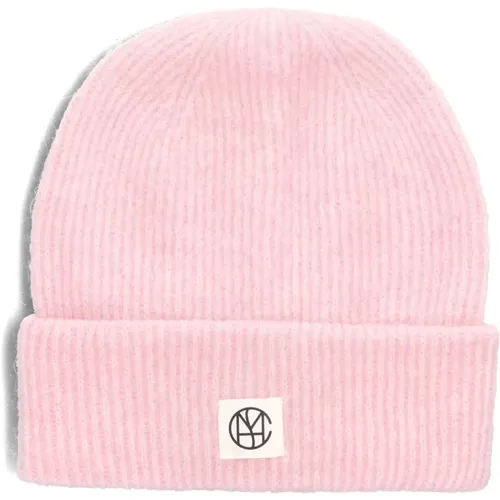 Rosa Icon Beanie für stilvolle Frauen , Damen, Größe: ONE Size - moss copenhagen - Modalova