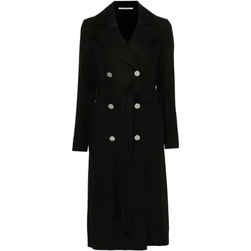 Schwarze Jacken & Mäntel für Frauen , Damen, Größe: M - Tagliatore - Modalova