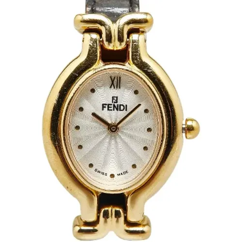 Pre-owned Metal watches , female, Sizes: ONE SIZE - Fendi Vintage - Modalova