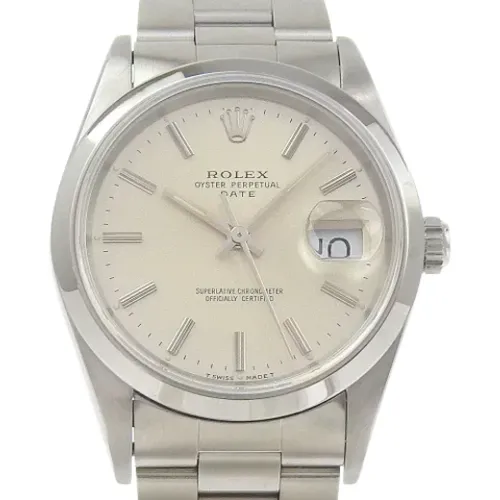 Pre-owned Stainless Steel watches , male, Sizes: ONE SIZE - Rolex Vintage - Modalova