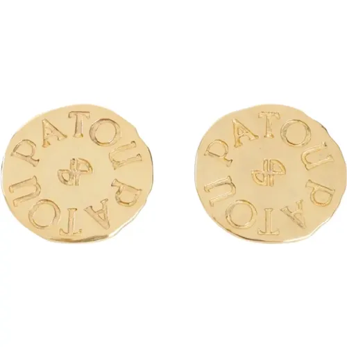 Gold Coin Earrings Metallic Ss24 , female, Sizes: ONE SIZE - Patou - Modalova