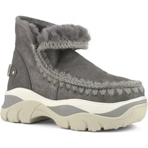 Chunky Eskimo Sneaker aus Schaffell , Damen, Größe: 39 EU - Mou - Modalova