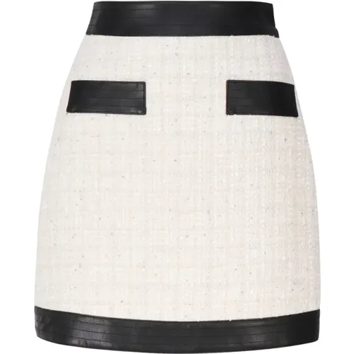 Tailored Cotton Blend Skirt Side Zip , female, Sizes: 2XL, L, XL - Guess - Modalova