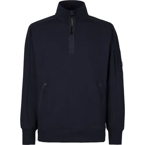 Diagonal Raised Fleece Stand Collar Sweatshirt , male, Sizes: M, XL, 2XL, L - C.P. Company - Modalova