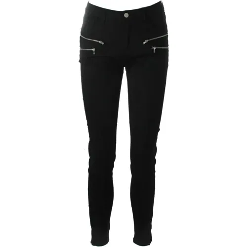 Skinny Trousers , female, Sizes: 2XL, S - Freequent - Modalova