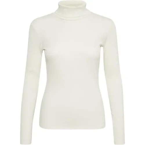 Figurbetonte Rollneck in Off , Damen, Größe: XL - Gestuz - Modalova