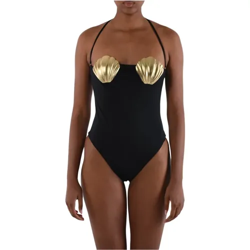 Shell Applique One-Piece Swimsuit , female, Sizes: S, M - Dsquared2 - Modalova