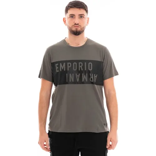 Herren Casual T-Shirt , Herren, Größe: M - Emporio Armani - Modalova