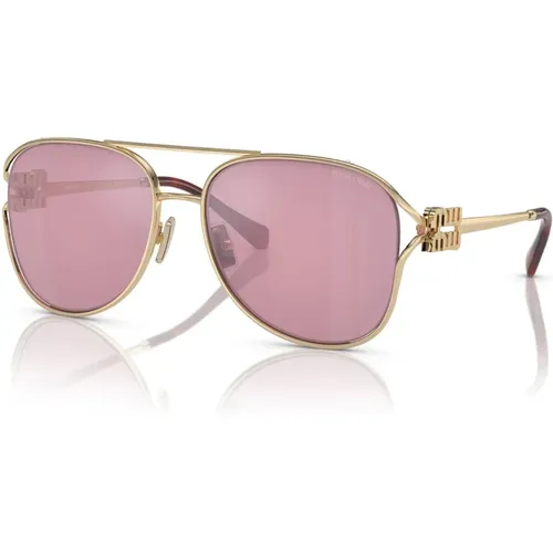Sophisticated Drop Frame Sunglasses , female, Sizes: 58 MM - Miu Miu - Modalova