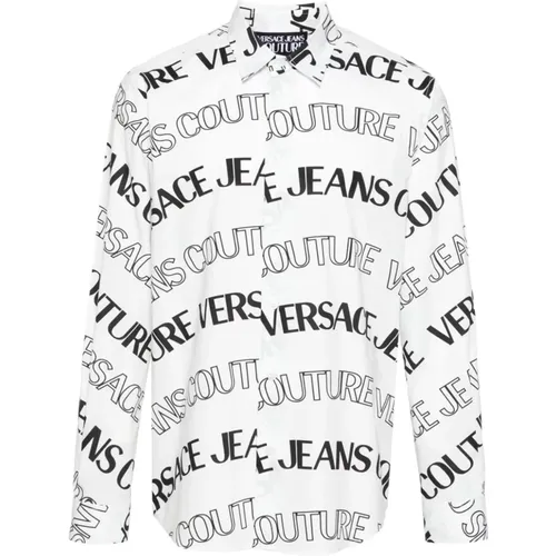 Shirts White , male, Sizes: M, S - Versace Jeans Couture - Modalova