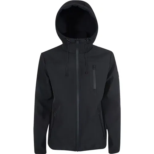 Synthetic Hooded Jacket for Men , male, Sizes: XL, 2XL, M, L, S - YES ZEE - Modalova
