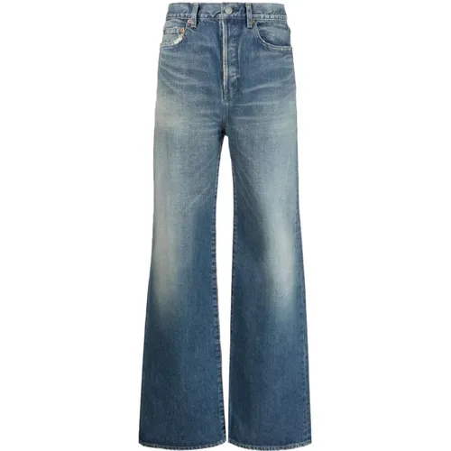 Loose-Fit Bootcut Jeans , female, Sizes: W30, W29 - Saint Laurent - Modalova