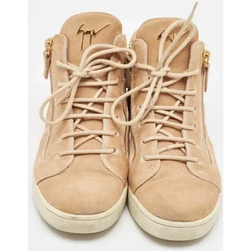 Pre-owned Suede sneakers , female, Sizes: 5 UK - Giuseppe Zanotti Pre-owned - Modalova