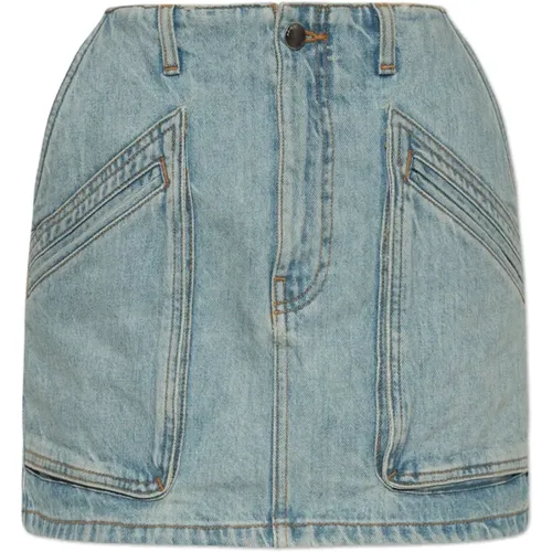 Denim skirt , female, Sizes: W27, W29, W28, W26, W25 - Amiri - Modalova