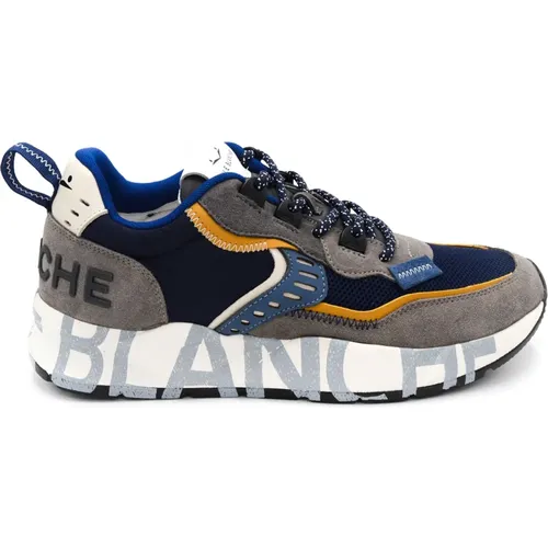 Blaue Sneakers für Herren , Herren, Größe: 41 EU - Voile blanche - Modalova