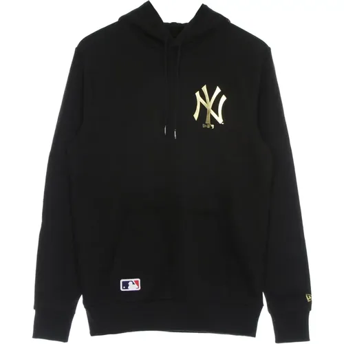 Yankees Logo Hoodie Schwarz/Gold , Herren, Größe: XL - new era - Modalova