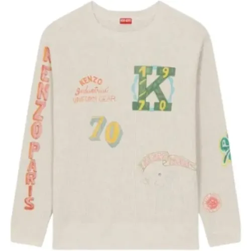 Retro-inspirierter Drawn Varsity Sweatshirt , Herren, Größe: M - Kenzo - Modalova