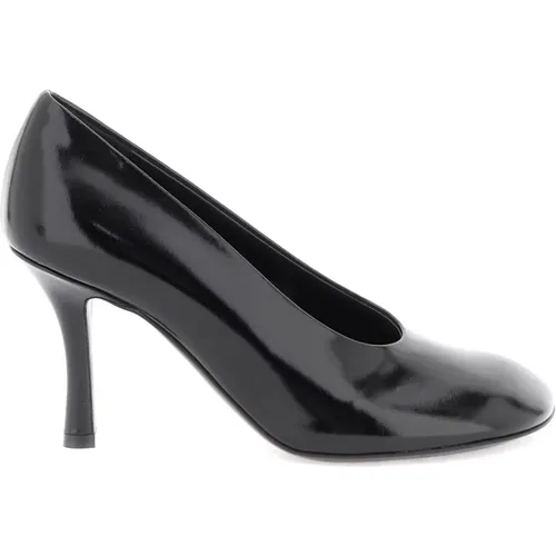 Glossy leather baby pumps with stiletto heel , female, Sizes: 6 UK, 3 UK, 5 UK - Burberry - Modalova