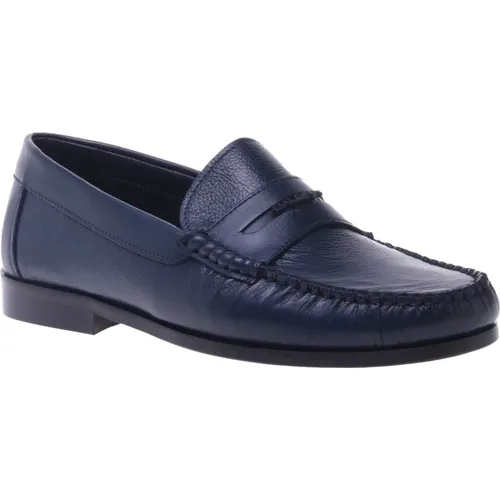 Loafer in tumbled leather , Herren, Größe: 43 EU - Baldinini - Modalova