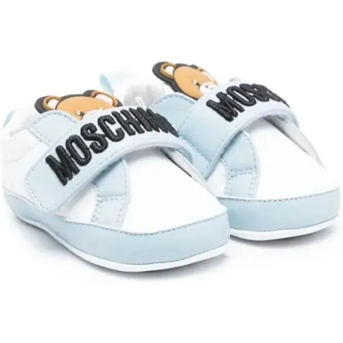 Baby Bear Sneakers 75821 Weiß/Blau - Moschino - Modalova