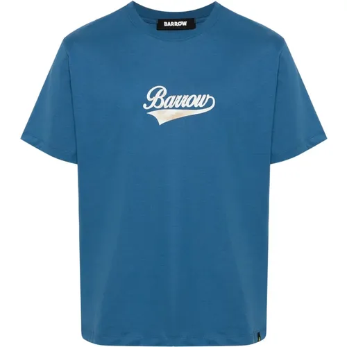 Deep Water Jersey T-Shirt , male, Sizes: L, M - Barrow - Modalova