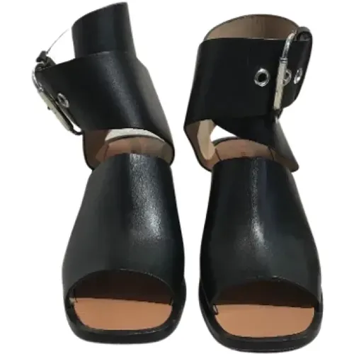 Pre-owned Leather sandals , female, Sizes: 4 1/2 UK - Celine Vintage - Modalova