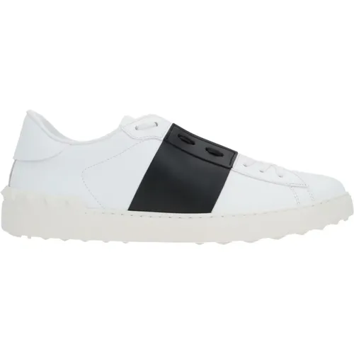 Leather Sneakers with Black Accents , male, Sizes: 6 UK, 9 1/2 UK, 7 UK, 6 1/2 UK, 10 UK, 7 1/2 UK, 8 UK - Valentino Garavani - Modalova