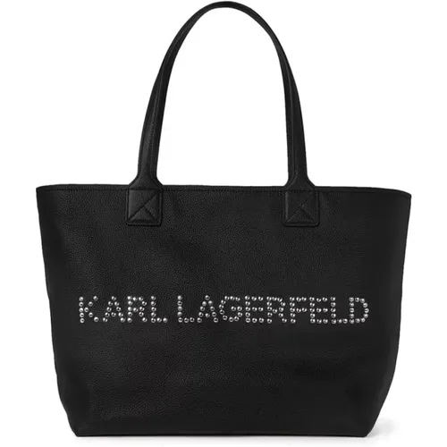 Studded Tote Bag , female, Sizes: ONE SIZE - Karl Lagerfeld - Modalova