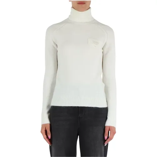 Wool Alpaca High Neck Sweater , female, Sizes: S, XS, L, M - Liu Jo - Modalova