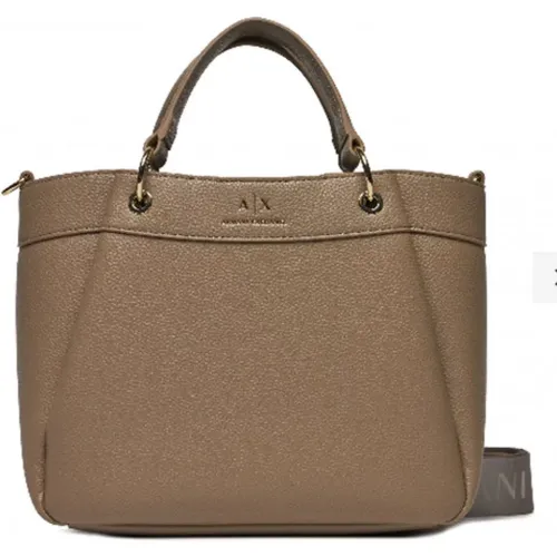 Women39 Handbag - Taupe , female, Sizes: ONE SIZE - Armani Exchange - Modalova