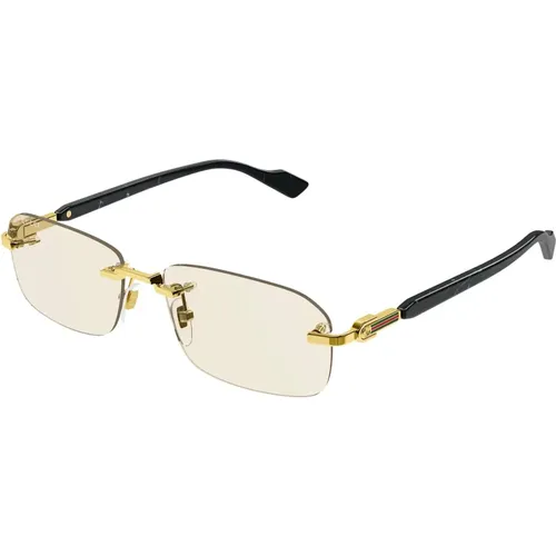Gold/ Sunglasses , male, Sizes: 56 MM - Gucci - Modalova
