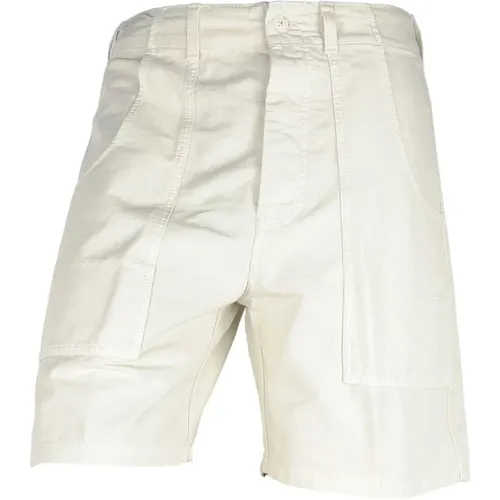 Cotton Button Shorts , male, Sizes: W33, W35, W36, W34 - Don The Fuller - Modalova