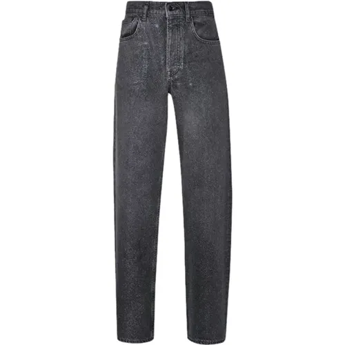 High Waist Lurex Straight Leg Jeans , Damen, Größe: W25 - Liu Jo - Modalova