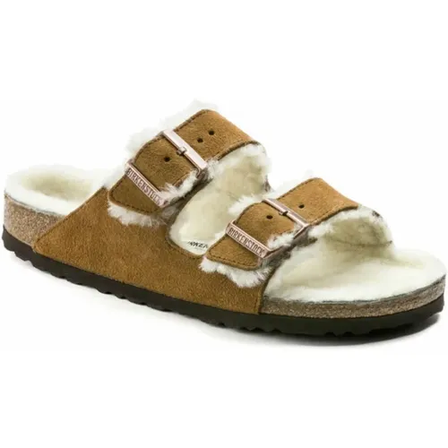 Sandalen Arizona Shearling , Herren, Größe: 36 EU - Birkenstock - Modalova