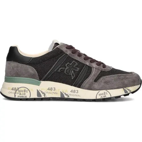 Herren Low Sneakers Lander Grau , Herren, Größe: 40 EU - Premiata - Modalova