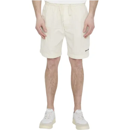 Bermuda Shorts with Logo , male, Sizes: M, XL - Palm Angels - Modalova