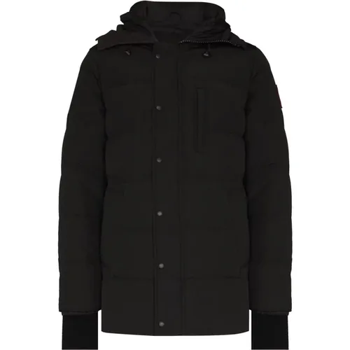 Carson Logo Patch Puffer Coat , male, Sizes: S, L, M - Canada Goose - Modalova