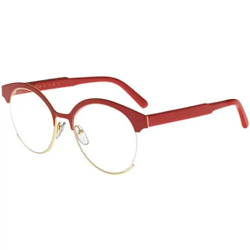 Curve Me2102 Coral Gold Eyewear Frames , female, Sizes: 52 MM - Marni - Modalova