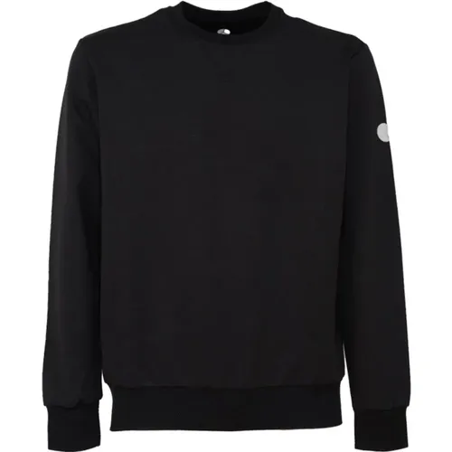 Technischer Stoff Rundhalsausschnitt Sweatshirt schwarz , Herren, Größe: M - People of Shibuya - Modalova
