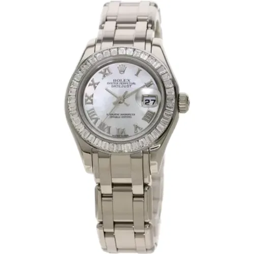 Pre-owned White Gold watches , female, Sizes: ONE SIZE - Rolex Vintage - Modalova
