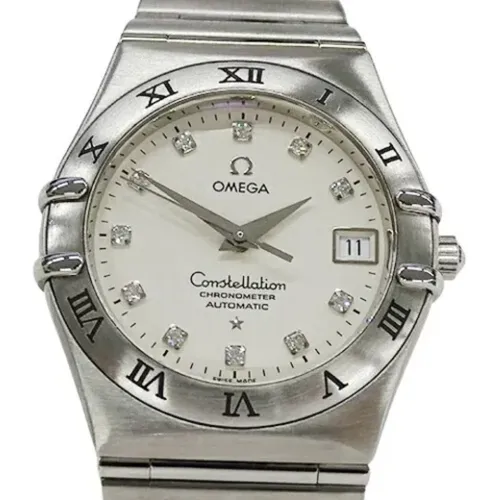 Pre-owned Stainless Steel watches , male, Sizes: ONE SIZE - Omega Vintage - Modalova