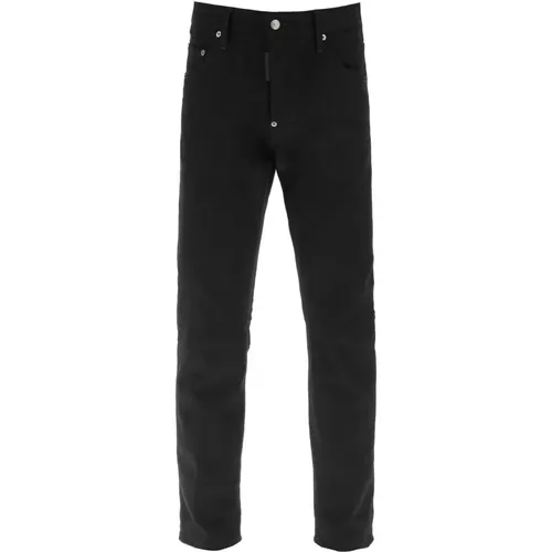 Schwarze Slim Fit Jeans , Herren, Größe: XL - Dsquared2 - Modalova