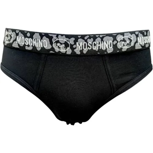 Men`s Cotton Underpants, Stylish and Comfortable , male, Sizes: 2XL - Moschino - Modalova