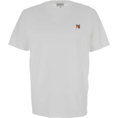 Fox Head Patch T-shirt Weiß,T-Shirts - Maison Kitsuné - Modalova