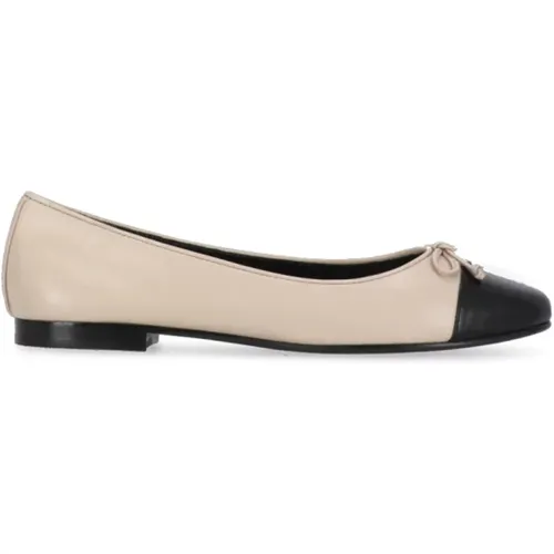 Leather Ballerina Shoes , female, Sizes: 7 UK, 4 UK, 5 1/2 UK, 3 UK, 5 UK, 3 1/2 UK, 6 UK - TORY BURCH - Modalova
