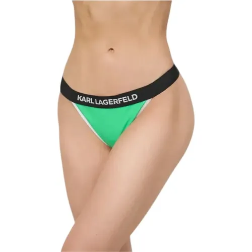 Damen Bikini Unterteil mit Logo-Elastik - Karl Lagerfeld - Modalova