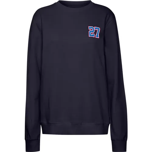 Mitternacht Bestickter Sweatshirt , Damen, Größe: XS - Ball - Modalova